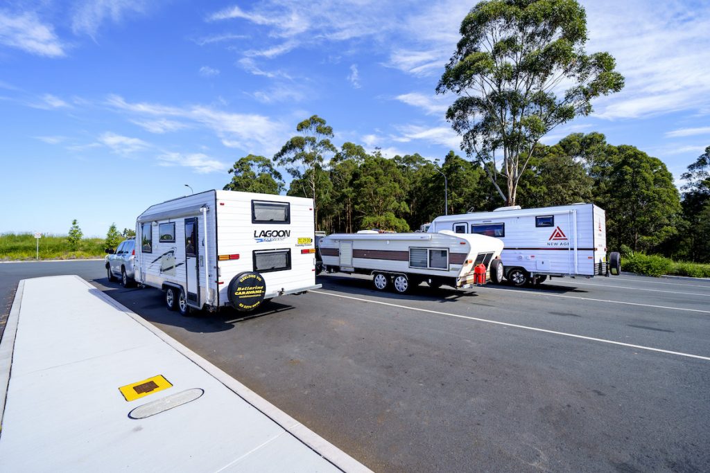 Port Macquarie Service Centre has ample parking for long vehicles and caravans