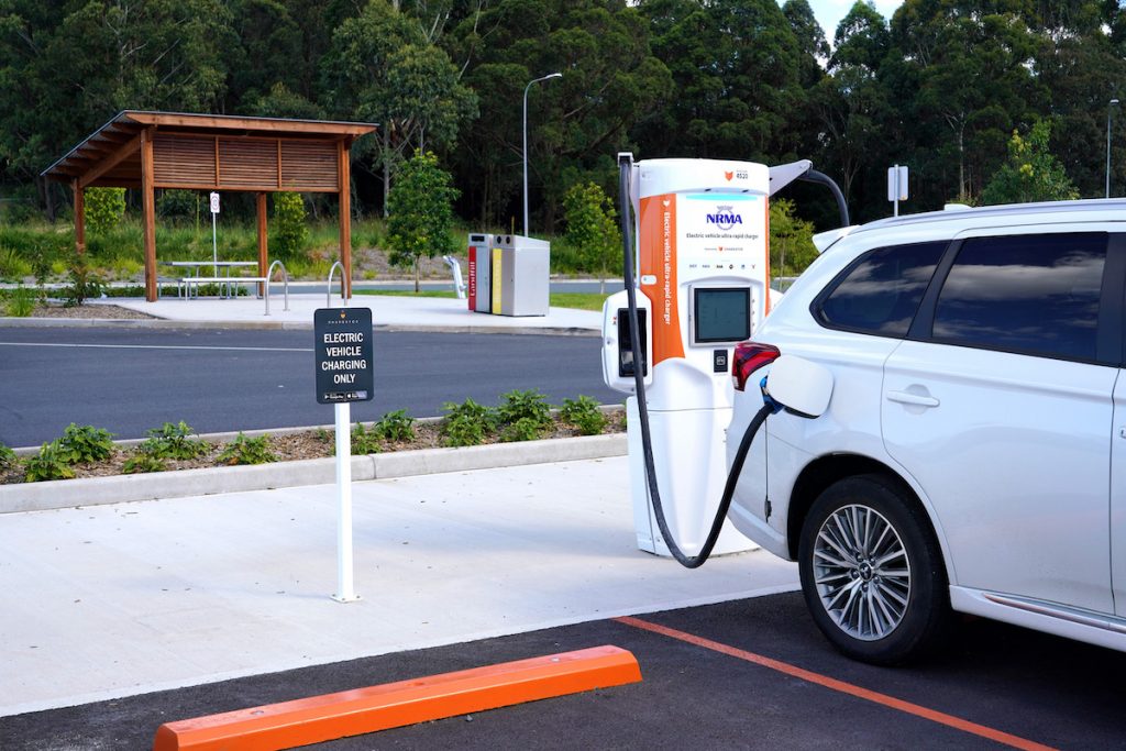 Port Macquarie Service Centre features NRMA EV charging stations